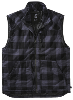 Brandit Lumber Vest, Black/Grey