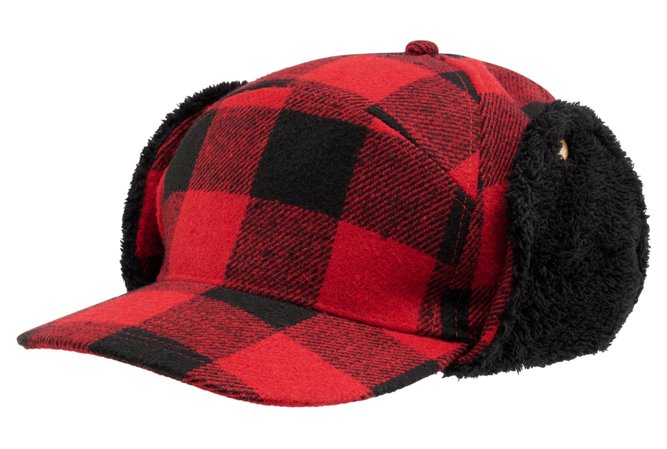 Brandit Lumberjack зимна шапка, червено черна