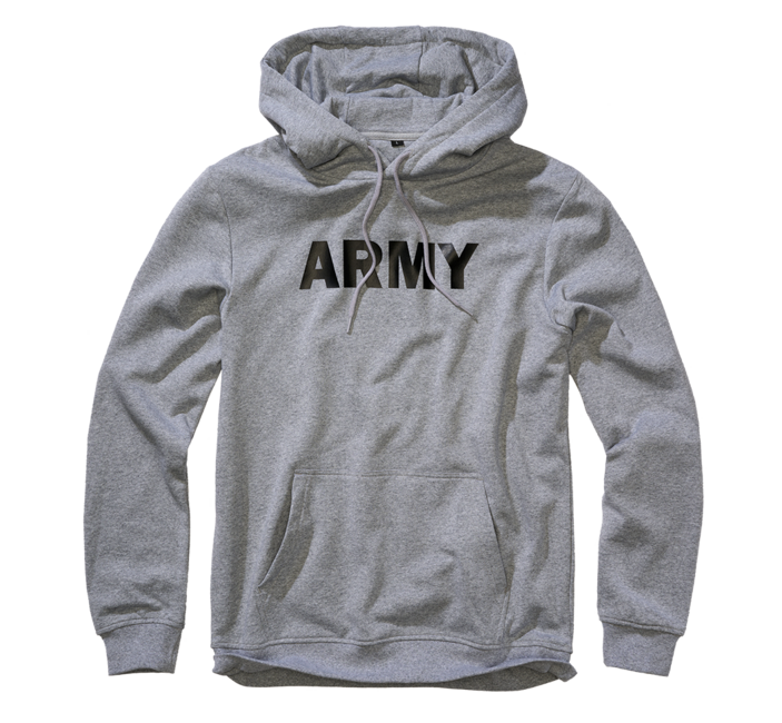Brandit Army суитшърт с качулка, сиво меланж