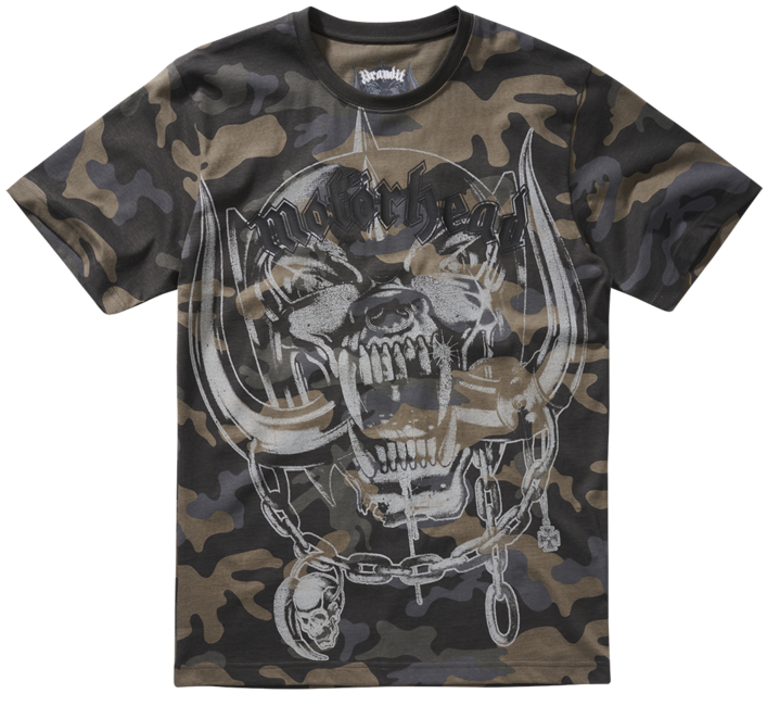 Brandit Motörhead Warpig Print тениска, тъмен камуфлаж