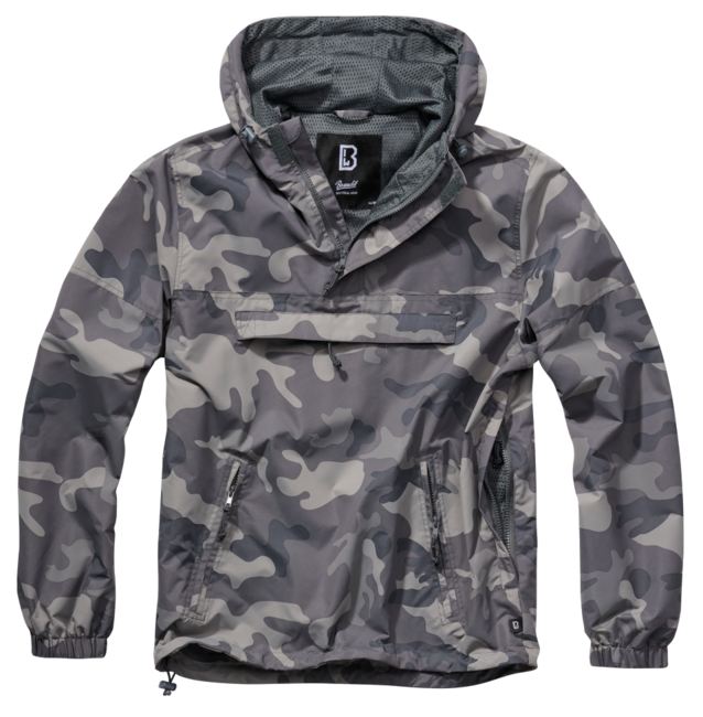Brandit Summer Windbreaker яке, сиво камо