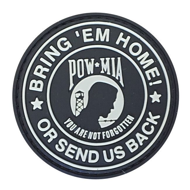 WARAGOD Bring Them Home или Send us back.You are not forgotten нашивка PVC Patch, черна