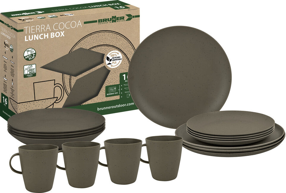Brunner Lunch Box Pla Tierra готварски комплект за кемпиране, кафява