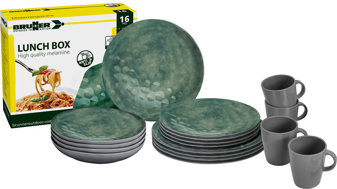 Brunner Lunch Box Venetian Set готварски комплект за кампување, зелен