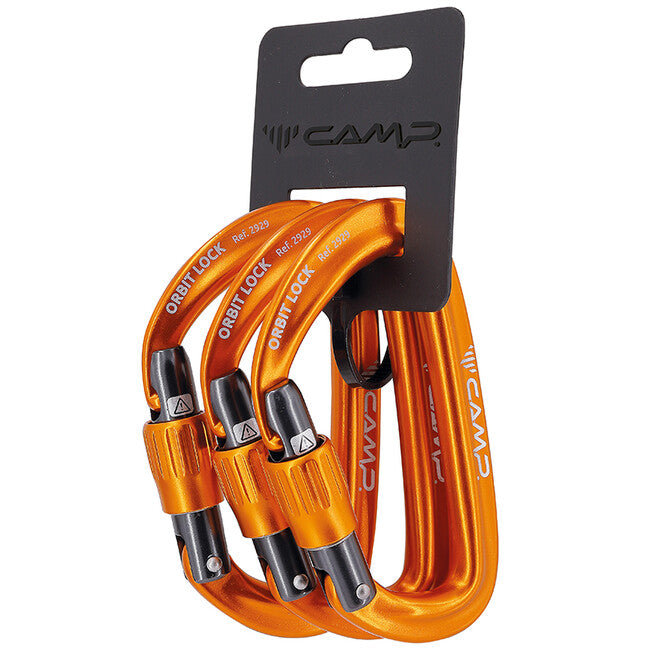 CAMP Orbit Lock карабина 3 Pack, оранжева