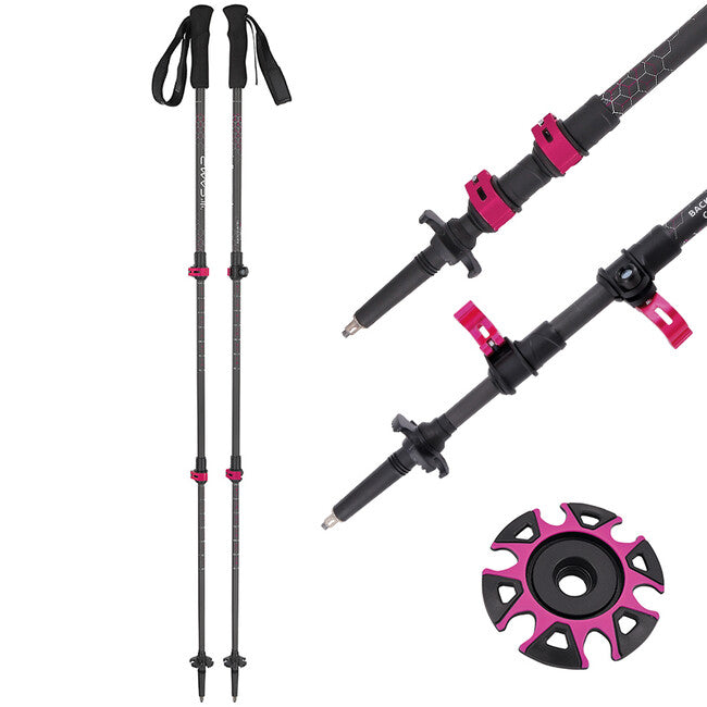 CAMP Backcountry Carbon W тревелинг пръти за жени, 66 - 125 cm