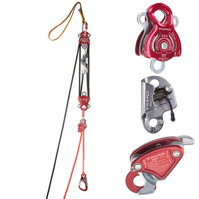 CAMP Rescue Kit Druid Evo спасителен комплект с интегриран лебедков механизъм 50 m