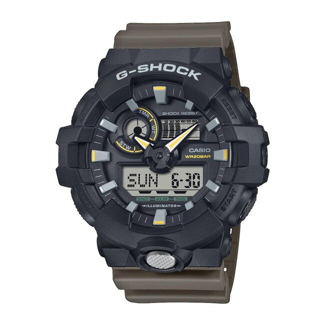 Casio G-Shock GA-710TU-1A3ER часовник, черен/кафяв