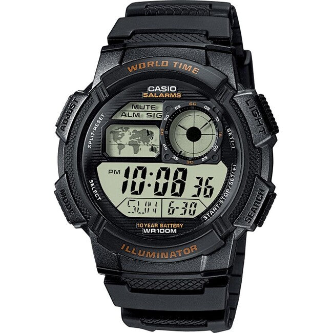 Casio AE-1000W-1AVEF часовник, черен