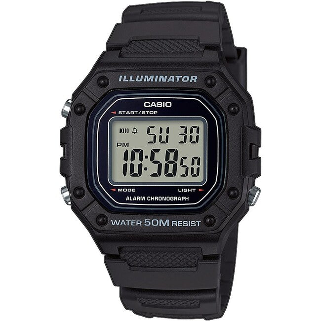 Casio W-218H-1AVEF часовник, черен