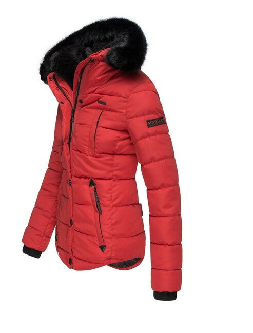 Marikoo LOTUSBLUTE women's winter jacket, red
