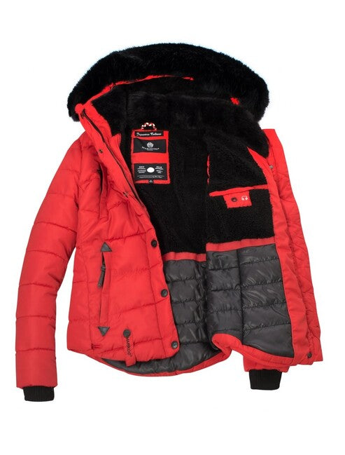 Marikoo LOTUSBLUTE women's winter jacket, red