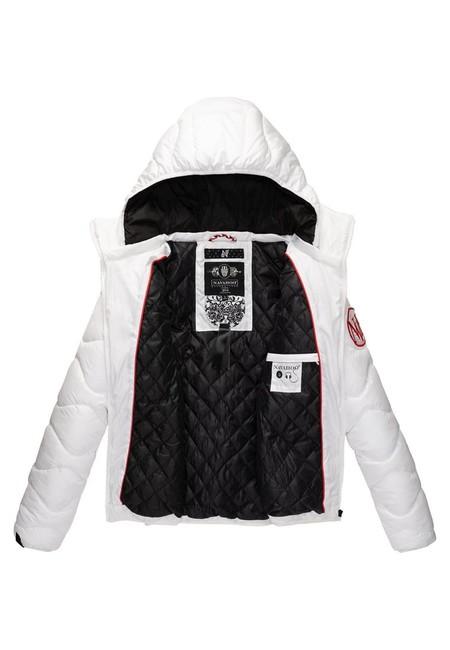 Navahoo KEY COLOR дамско зимно яке с качулка, бяло
