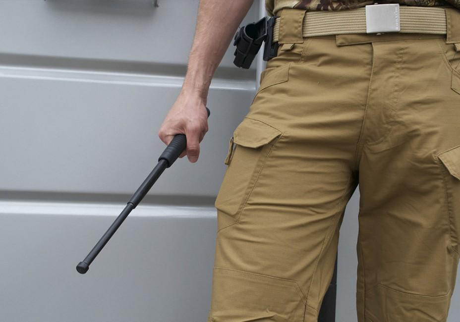 ESP Tactical Baton 16" 40cm, Hardened, Black, Ergonomic Handle