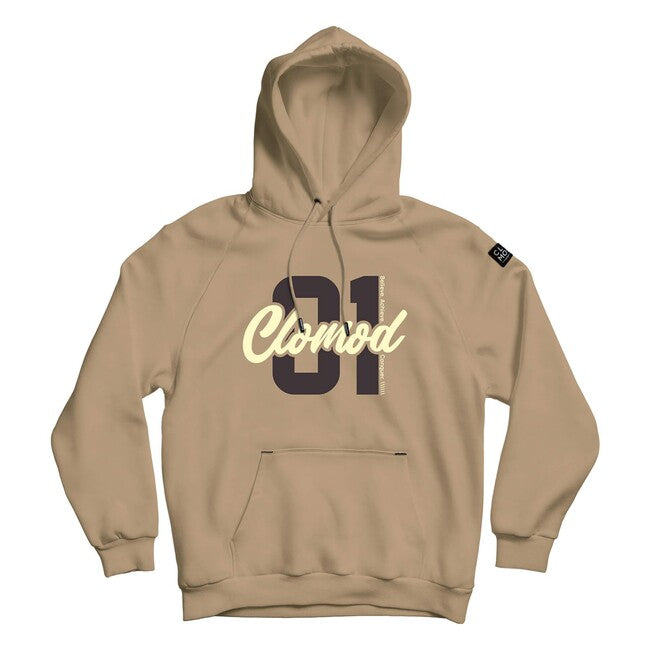 CloMod One суитшърт с качулка, тан браун