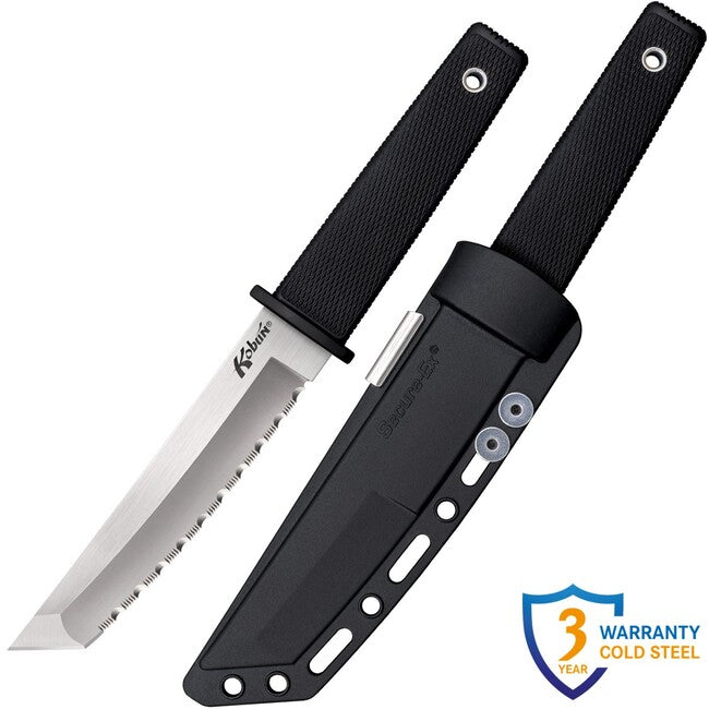 Cold Steel Kobun нож с твърдо острие Serrated (AUS8A)