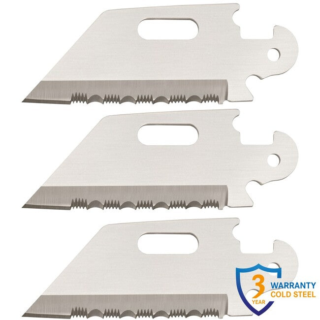 Cold Steel Click N Cut сгъваем нож с назъбено острие, 3-опаковки
