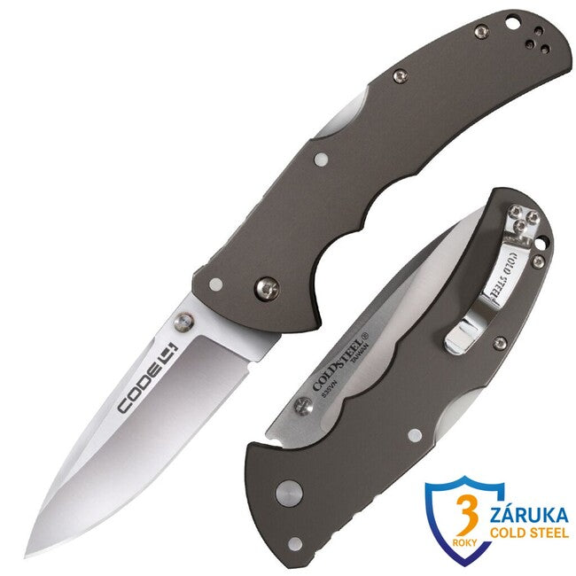 Cold Steel Code 4 Spear джобен нож Plain Edge (S35VN) pt.