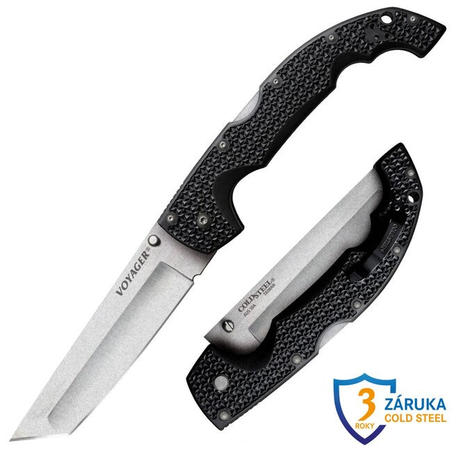 Cold Steel Voyager Extra Large сгъваем нож танто Pt. Plain (AUS10A)
