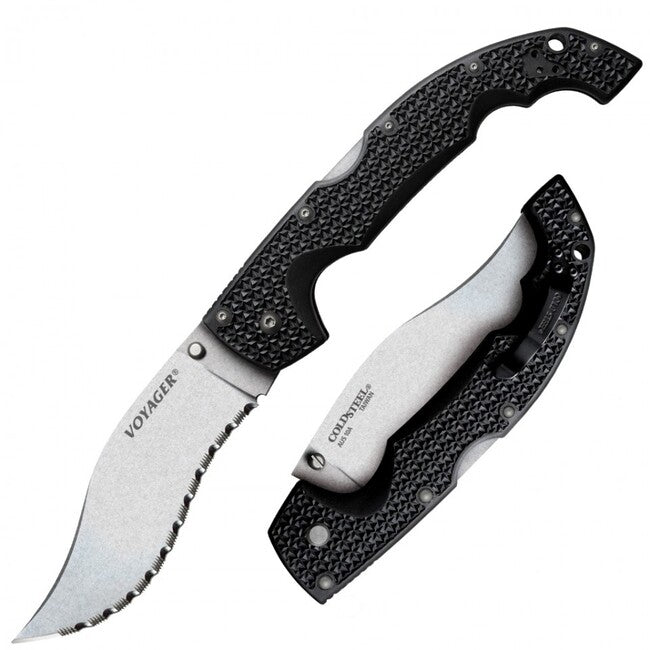 Cold Steel Voyager Vaquero Extra Large джобен нож Serrated (AUS10A)