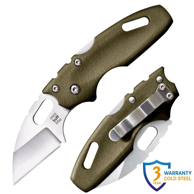 Cold Steel Mini Tuff Lite сгъваемо нож Plain Edge, OD зелено