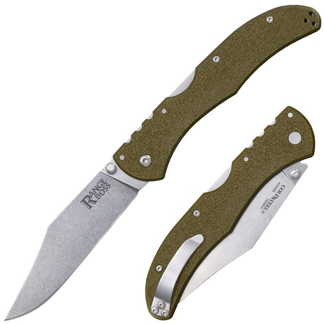 Cold Steel Range Boss джобен нож, OD зелено Handle