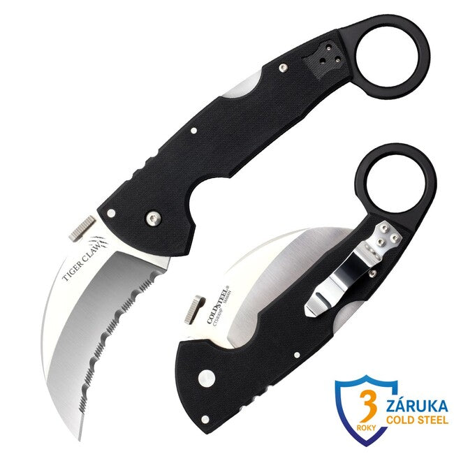 Cold Steel Tiger Claw джобен нож със зъбена острие