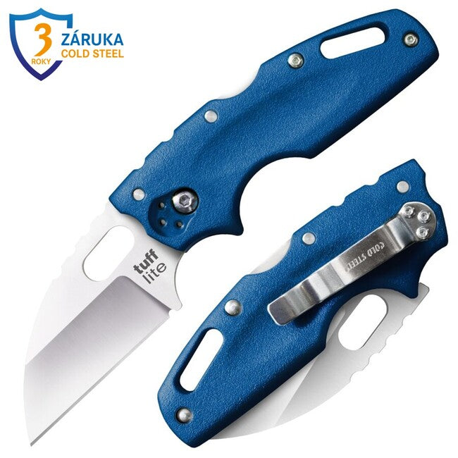 Cold Steel Tuff Lite джобен нож Plain, синя дръжка (AUS8A)