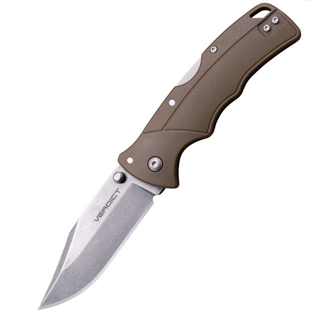 Cold Steel VERDICT CLIP POINT сгъваем нож 4116SS FDE GFN HANDLE