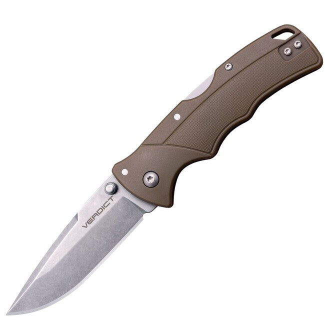 Cold Steel VERDICT SPEAR POINT сгъваем нож 4116SS FDE GFN HANDLE