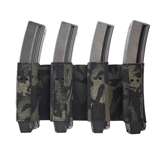 Combat Systems Quad SMG еластичен вкълчиш за магазини, мултикам черно