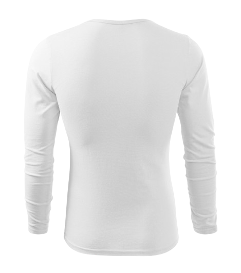 Malfini Fit-T тениска с дълъг ръкав 160g/m2, бяла
