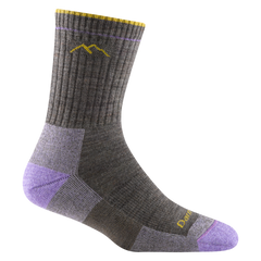 Darn Tough Women's Hiker Micro Crew Midweight Cushion Hiking Socks, Taupe