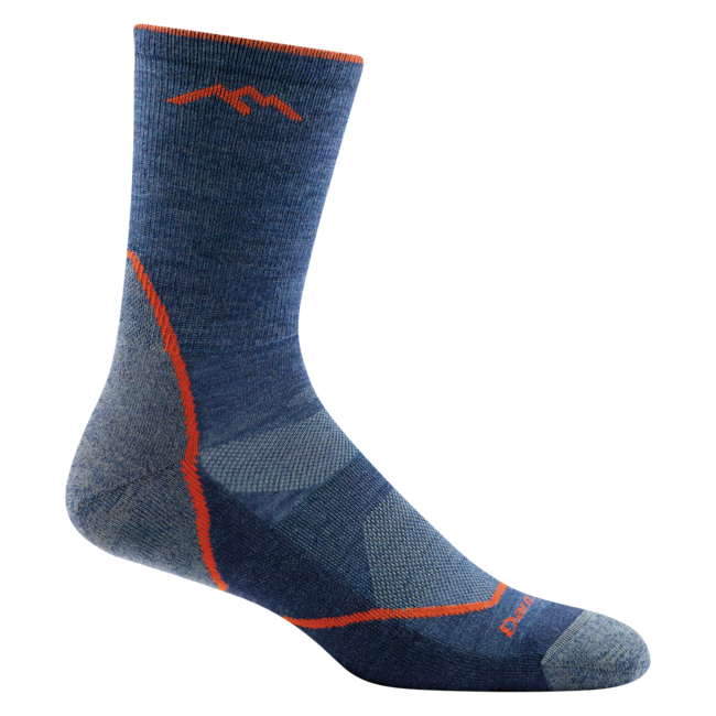Darn Tough Light Hiker Micro Crew чорапи, леки с възглавничка, Дънка