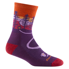 Darn Tough Northwoods Micro Crew Midweight Cushion Hiking Socks, Nightshade