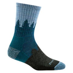 Darn Tough Treeline Micro Crew Midweight туристически чорапи с амортизация, Blue