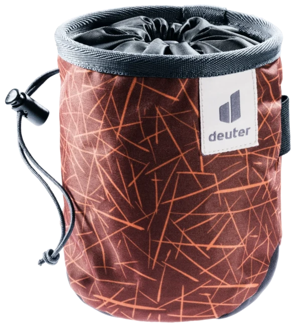 Deuter Gravity Chalk Bag I многофункционална торбичка за магнезий, redwood scratches-graphite