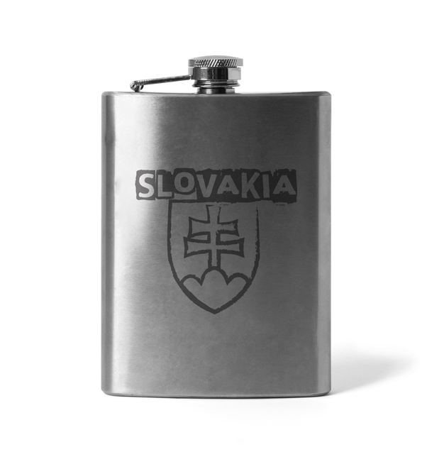 DRAGOWA плоска бутилка гравирана Словашки знак с надпис, 210 ml