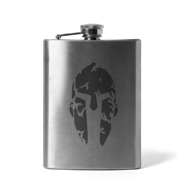 DRAGOWA гравирана плоска бутилка Spartan 210 ml
