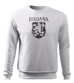 DRAGOWA moški pulover bolgarski grb, bela