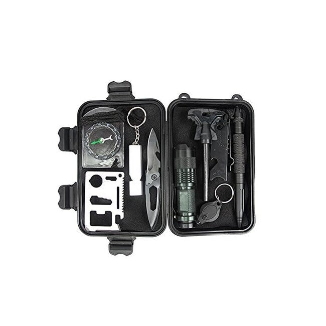 DRAGOWA Tactical комплект за открито за преживяване 10в1, Pine, малък