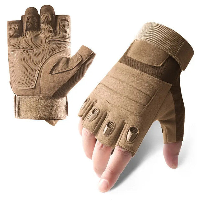 DRAGOWA TACTICAL Pine къси тактически ръкавици, каки