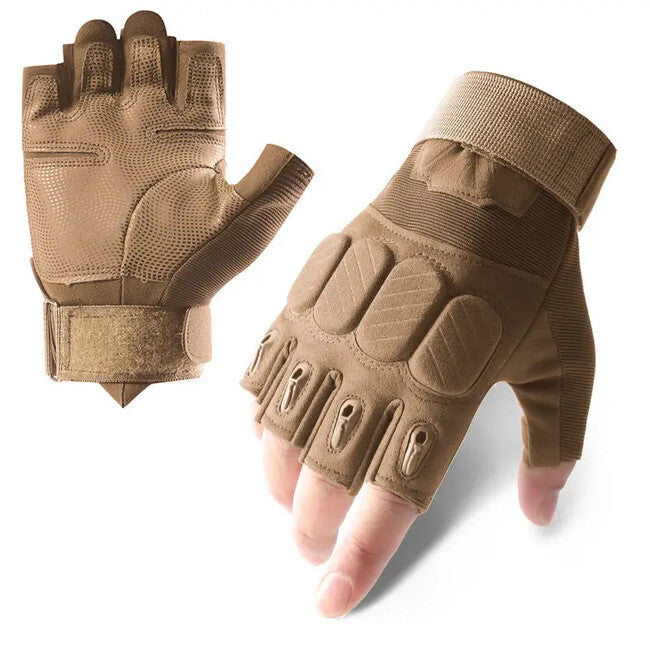 DRAGOWA TACTICAL Storm кратки тактически ръкавици, каки
