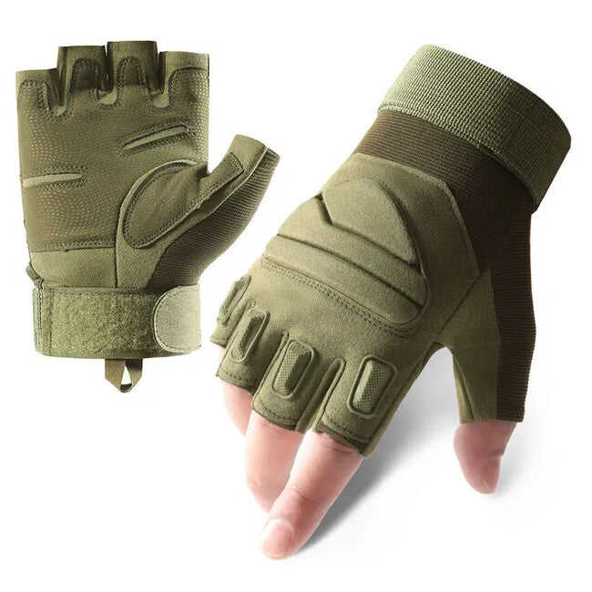 DRAGOWA TACTICAL Yankee къси тактически ръкавици, зелена