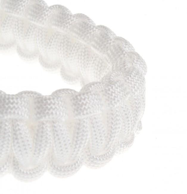 O&T гривна Paracord пластмасова тока, бяла