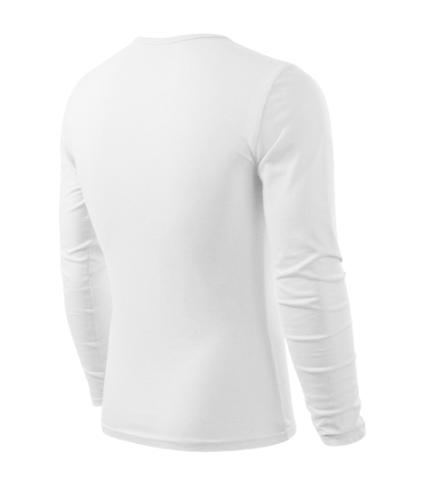 Malfini Fit-T тениска с дълъг ръкав 160g/m2, бяла