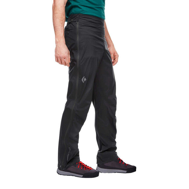 Black Diamond Stormline Stretch Full Zip Rain непромокаеми панталон мъжки, черен