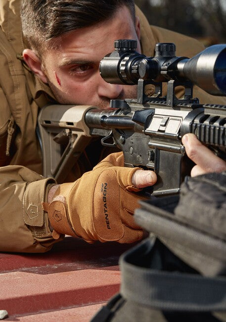Pentagon Duty Mechanic 1/2 ръкавици без пръсти, черни