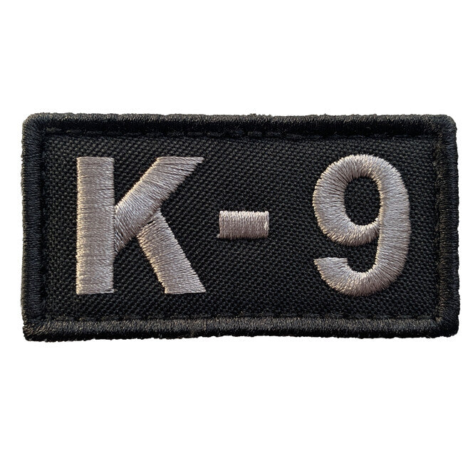 WARAGOD Вышивка K-9 нашивка, черна и сива