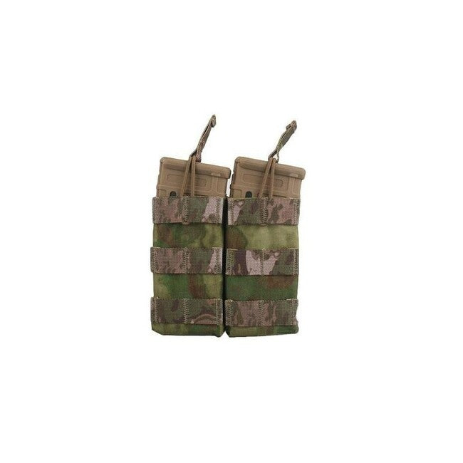 Emersongear модулен отворен калъф за магазини Dual Magazine Pouch за 5.56 двоен, A-TACS листажно зелено